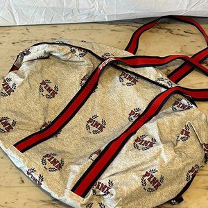 VS PINK Grey & Red Duffel Bag